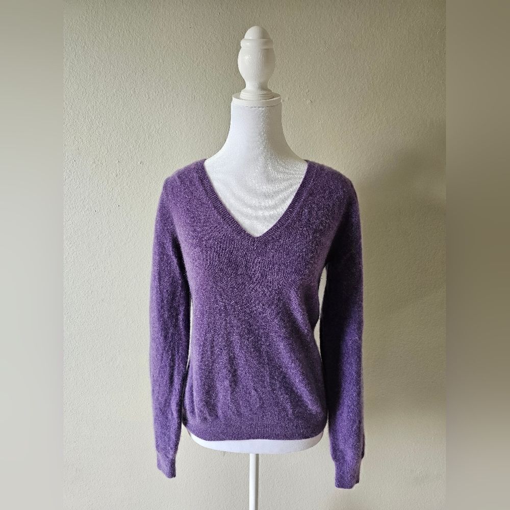 3 for $20! Jaclyn Smith Purple V-Neck Sweater